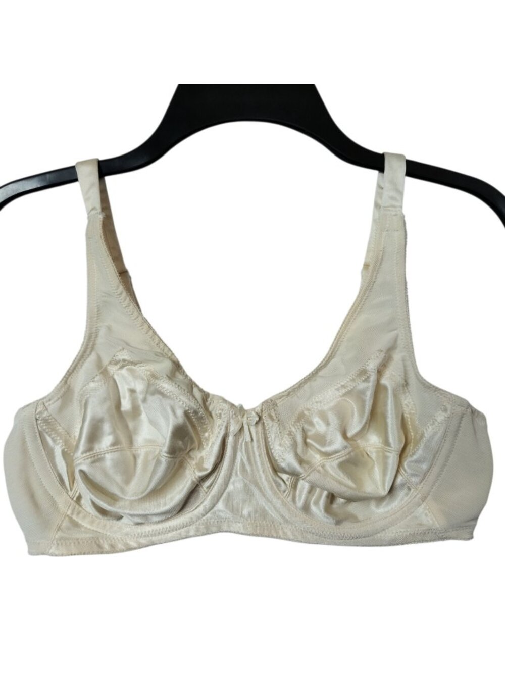34C Vanity Fair Antron III Nylon 1970's Vintage Style 75-102 Bra Ivory